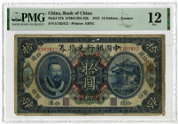 Bank of China, 1912 "Canton" Branch Issue Banknote