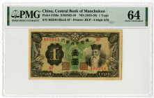 Central Bank of Manchukuo, ND (1935-38) Issued Banknote