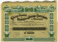 Compagnie Francaise de Tramways & Eclairage Electriques de Shanghai 1929 I/U Coupon Bond