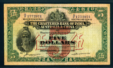 Chartered Bank of India, Australia & China, 1930-34 Issue Banknote.