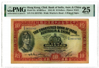 Chartered Bank of India, Australia & China, 1955 Issue Banknote.
