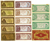 Chartered Bank, Standard Chartered Bank, and the Government of Hong Kong Assortment of Issued Banknotes.