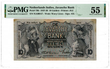 Javasche Bank. 1937-38 Issue Banknote.
