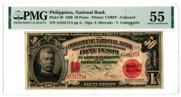 Philippine National Bank. 1920 US-BEP Unreleased Banknote.