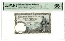 Banque Nationale de Belgium, 1988 "Top Pop" Issued Error Banknote