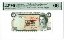 Bermuda Monetary Authority. 1984 Collector Series Specimen Banknote.