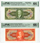 Tesouro Nacional, Specimen & Issued Banknote Pair, ca. 1953 to 181