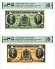 Royal Bank of Canada. 1935 Issue Banknote Pair.