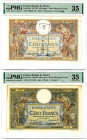 Banque de France. 1925 and 1938 Issue Banknote Pair.