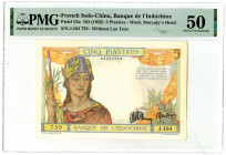 Banque de l'Indochine. ND (1932) Issue Banknote.