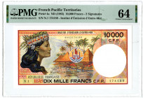 Institut d'Emission d'Outre-mer. ND 1985) Issue Banknote.