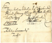 Revolutionary War Connecticut, 1779 Promissory Note Signed by Fenn Wadsworth & Jedediah Huntington