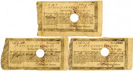 State of Connecticut, 1782 Treasury Office "Continental Army" Payment Trio