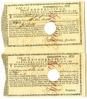 State of Connecticut, 1782 Treasury Office Note for Loan Pair Payable in Spanish Milled Dollars and One of the First Documents to Mention the "United ...