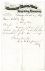 Western Bank Note and Engraving Company, 1879 Letterhead
