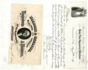 Rawdon, Wright, Hatch & Edson, 1859 Letter with Letterhead and Baldwin & Gleason Bank Note Company 1884 Letterhead.
