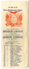 Union Presidential Ticket for President Abraham Lincoln and Vice-President Andrew Johnson, 1864
