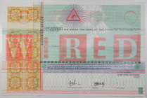 WIRED, ND (ca.1993-98) Specimen Stock Certificate and Possible IPO Stock Certificate.