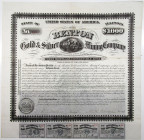 Benton Gold & Silver Mining Co., 1876 I/U Bond.