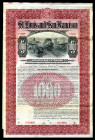 St. Louis and San Francisco Railroad Co., New Orleans Extension 1902 Specimen Bond