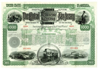 Central Railroad Company of New Jersey, 1887 Specimen Bond