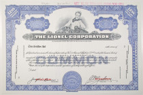 Lionel Corp. 1960 Specimen Stock Certificate