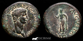 Claudius I  Bronze Sestertius 31,30 g. 35 mm. Rome 41-54 A.D. Near extremely fine