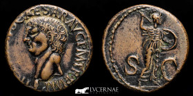 Claudius I Bronze As 8.84 g., 27 mm. Rome 41-50 A.D. EF