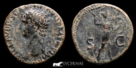 Claudius I Bronze As 10.88 g., 27 mm. Rome 41-50 A.D. Good very fine (MBC)