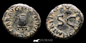 Claudius bronze Quadrans 3,80 g, 16 mm. Rome 41 A.D Good very fine