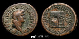 Nero Bronze As 14.12 g., 30 mm. Rome 66 A.D. Good very fine