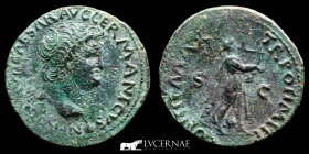 Nero Bronze As 10.91 g., 27 mm. Rome 62-68 A.D. Good very fine