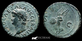 Nero Bronze As 11.14 g., 29 mm. Rome 54-68 A.D. EF
