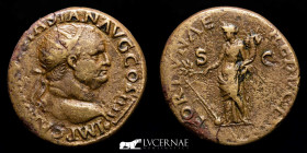 Vespasian Æ Orichalcum Dupondius 13.32 g., 28 mm. Lugdunum 69-79 A.D. Good very fine