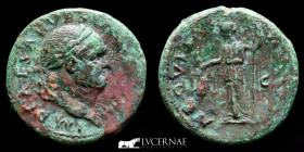 Vespasian Bronze As 10.11 g., 26 mm. Rome 69-79 A.D. Good very fine