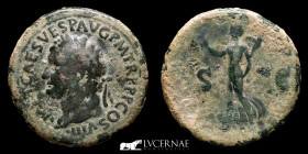Titus Bronze Sestertius 26,29 g., 35 mm. Rome 79-81 A.D. Good very fine (MBC+)