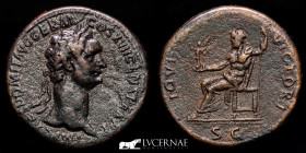 Domitian Bronze Sestertius 25,58 g., 33 mm. Rome 81-96 A.D Good very fine