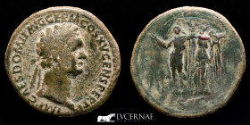 Domitian Bronze Sestertius 24,26 g., 34 mm. Rome 90-91 AD. Good very fine (MBC+)