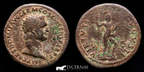 Domitian Bronze Dupondius 12,09 g., 28 mm. Rome 81-96 A.D. Good very fine