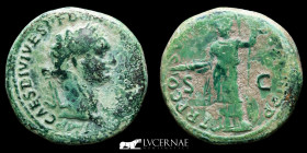 Domitian Bronze As 12.78 g., 27 mm. Rome 82 A.D. Very fine (MBC)