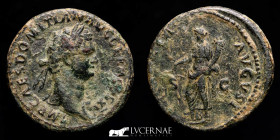 Domitian Bronze As 11,78 g., 28 mm. Rome 85 AD Good very fine (MBC)