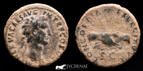 Nerva Bronze As 11,58 g., 27 mm. Rome 96-98 A.D. Good very fine