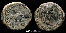Nerva Bronze As 12,89 g., 28 mm. Rome 96-98 A.D. Good very fine