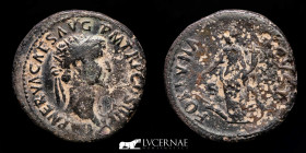 Nerva Bronze As 13,41 g., 28 mm. Rome 96 A.D. Good very fine (MBC+)