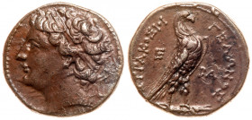 Sicily, Syracuse. Gelon II. Silver 4 Litrai (3.19 g), ca. 218-214 BC. Diademed head of Gelon II left. Reverse: &Sigma;YPAKO&Sigma;IOI &Gamma;E&Lambda;...