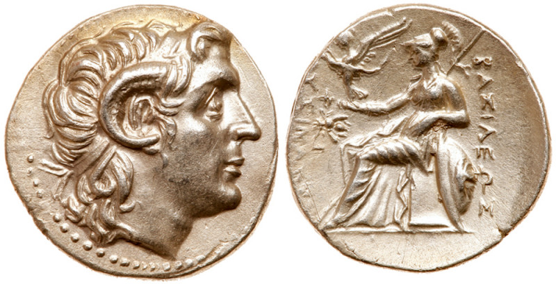 Thracian Kingdom. Lysimachos. Silver Drachm (4.21 g), as King, 306-281 BC. Ephes...