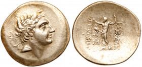 Bithynian Kingdom. Prousias II Kynegos. Silver Tetradrachm (16.76 g), 182-149 BC. Diademed and winged head of Prousias II right. Reverse: BA&Sigma;I&L...