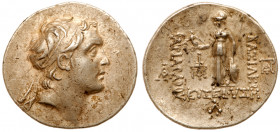 Cappadocian Kingdom. Ariarathes IV. Silver Drachm (4.18 g), 220-163 BC. RY 30 (185/4 BC). Diademed head of Ariarathes IV right. Reverse: BA&Sigma;I&La...