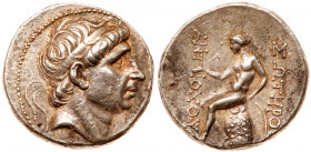 Seleukid Kingdom. 'Antiochos Soter'. Silver Tetradrachm (17.21 g), ca. 246-244 BC. Mint associated with Antioch. Diademed head of 'Antiochos Soter' ri...