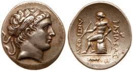 Seleukid Kingdom. Antiochos II Theos. Silver Tetradrachm (16.84 g), 261-246 BC. Alexandria Troas. Diademed head of Antiochos II right, with winged dia...